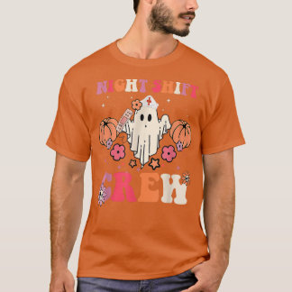 Camiseta Night Shift Crew Nursing RN Nurse Ghost Ghouls Spo