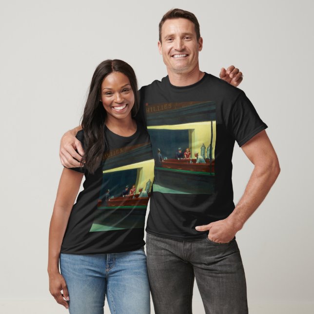 Camiseta Nighthawks pintura de Edward Hopper  (Unissex)