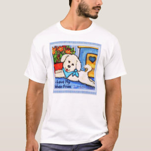 Camiseta Nightie do amor do cão de Bichon