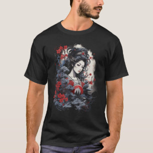 Camiseta Nihonga Japão Tradicional Art Japonês Roupas Datas