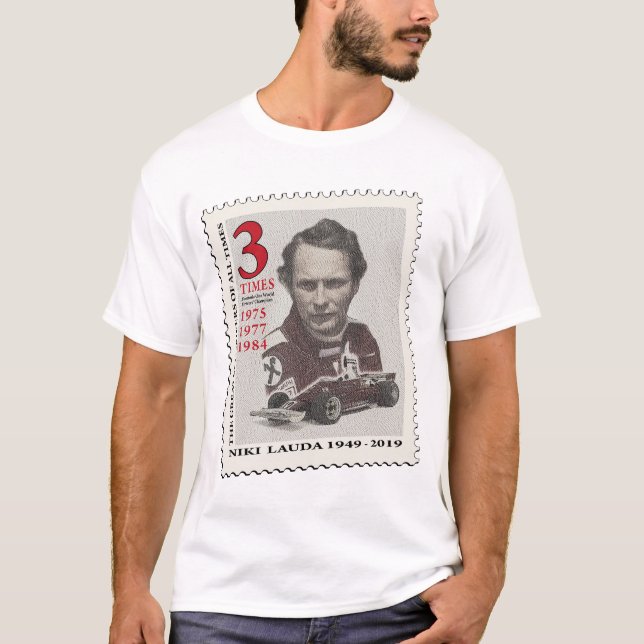 Camiseta Niki Lauda Stamp (Frente)