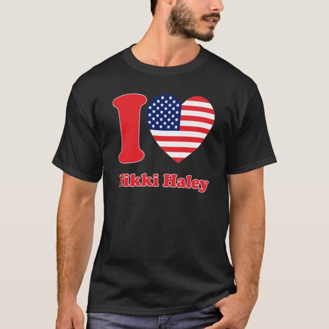 Camiseta Nikki Haley 2024 Support Republican Candidate I He (Frente)