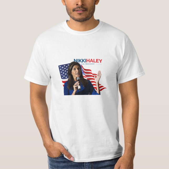 Camiseta Nikki Haley para o Presidente 2024 (Frente)