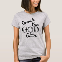 Camiseta "Nikki" Sprinkle Seu Deus Glitter Original NEGRO