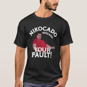 Camiseta Nikocado Abacate Sua Culpa Meme Gordinho Fast Food