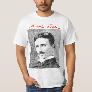 Camiseta Nikola Tesla grande