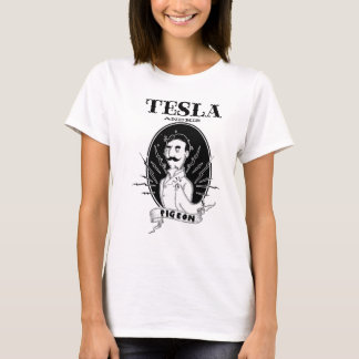Camiseta Nikola Tesla & seu pombo