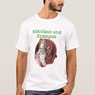 Camiseta Nikolaus e Natal do alemão de Krampus