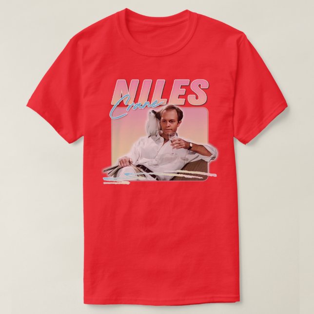 Camiseta Niles Crane 90s Design estético (Frente do Design)