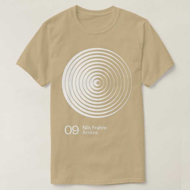 Camiseta Nils Frahm Ambre  (Frente do Design)