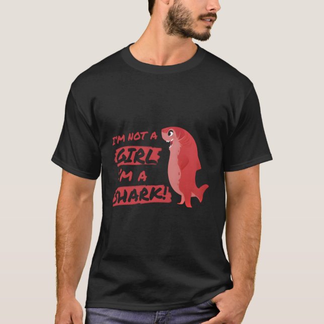 Camiseta Nimona, Não Sou Uma Garota. Sou Um Tubarão A Espet (Frente)
