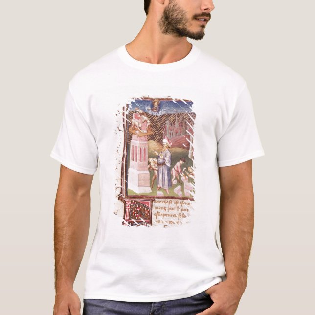 Camiseta Nimrod que vigia a construção da torre de (Frente)