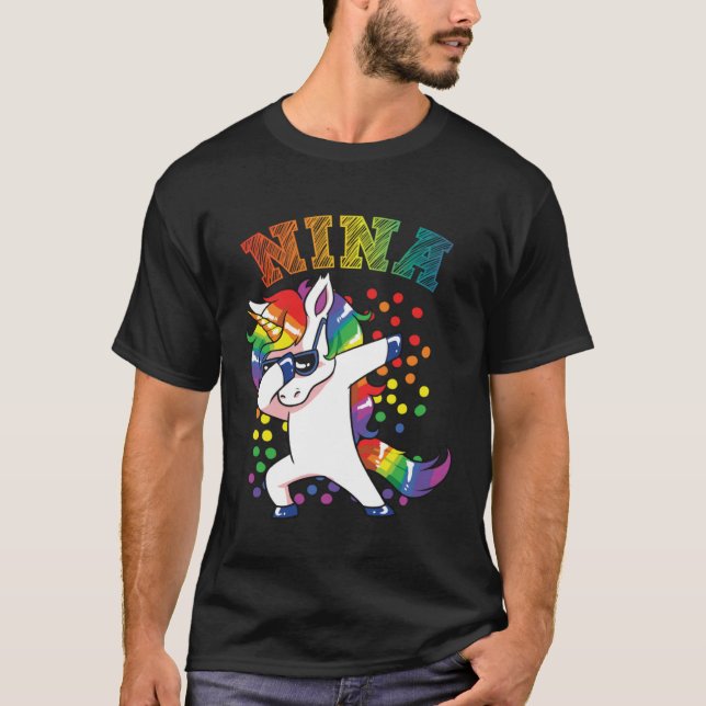 Camiseta NIna Dabbing Unicorn (Frente)