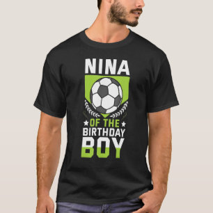 Camiseta Nina Do Aniversário Da Equipe P Do Jogador De Fute