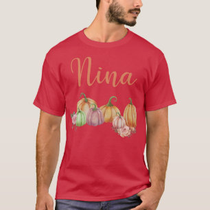 Camiseta Nina do Pequeno Pumpkin Primeiro Aniversário do Ou