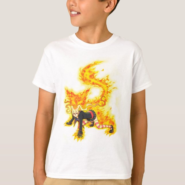 Camiseta Nina Ferocious Fire Spirit Aura (Frente)