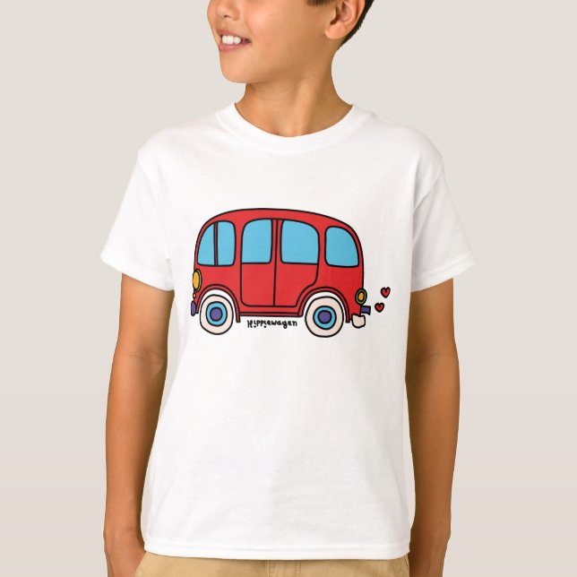 Camiseta niña furgoneta hippie van (Frente)
