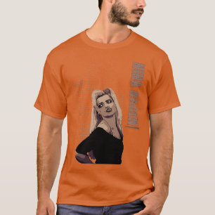 Camiseta Nina Hagen Marrom Vintage retrô