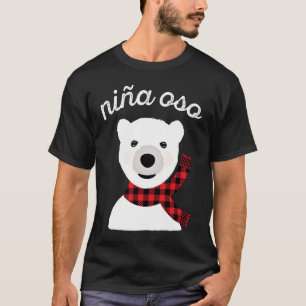 Camiseta niña polar de Navidad decoracio cuadros rojos