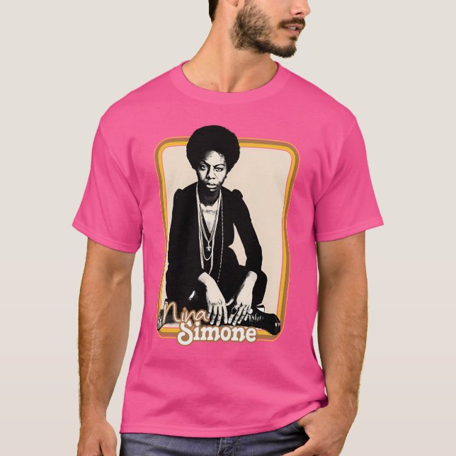 Camiseta Nina Simone Original Retro Fan Art (Frente)