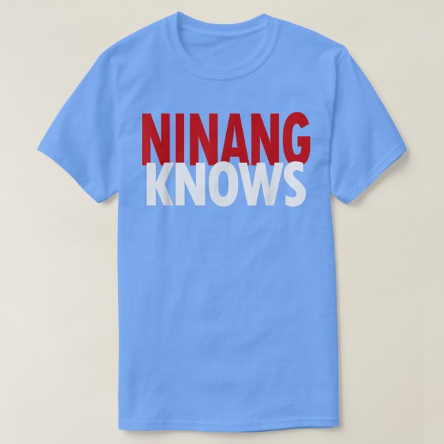 Camiseta Ninang Conhece a melhor madrinha Filipinas Engraça (Frente do Design)