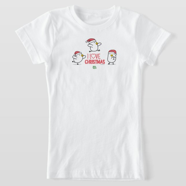 Camiseta Niñas│I Love Christmas (Postura )