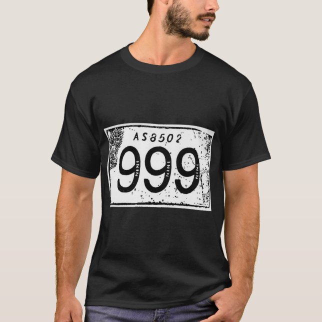 Camiseta nine nine nine5 vintage (Frente)