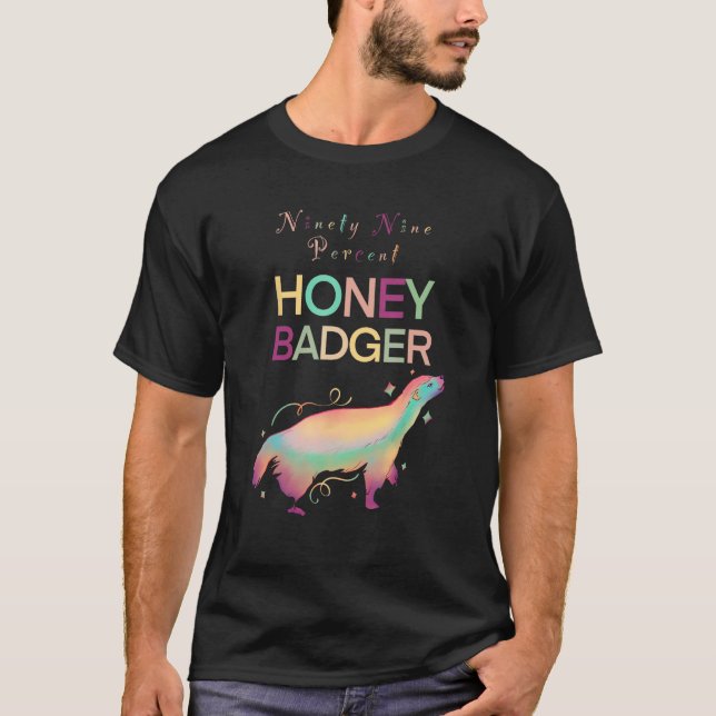 Camiseta Ninety Nine Percent Honey Badger (Frente)
