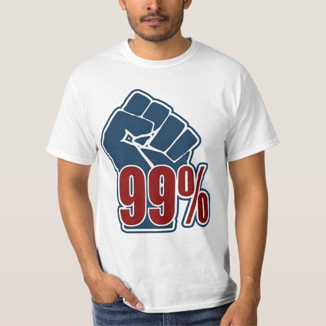 Camiseta Ninety punhos de nove por cento (Frente)