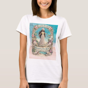 Camiseta Ninfas da Ilha Tropical Espiritual Oceano Fantasia
