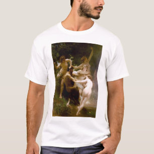 Camiseta Ninfas e Satyr, William-Adolphe Bouguereau