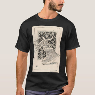 Camiseta Ninfh Dançante Por Walter Crane