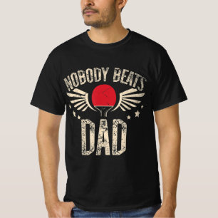 Camiseta Ninguém bate na Pai de um tenente de Mesa Ping Pon