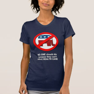 Camiseta Ninguém deve morrer porque não podem ter recurso