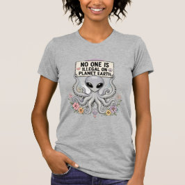 CAMISETA NINGUÉM É ILEGAL NO PLANETA TERRA