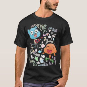 Camiseta Ninguém é um Ninguém Gumball e Darwin