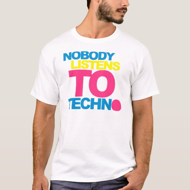 Camiseta Ninguém escuta Techno V2 (Frente)