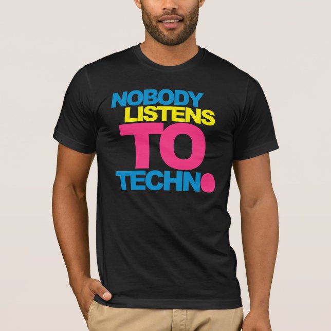Camiseta Ninguém escuta Techno V2 (Frente)