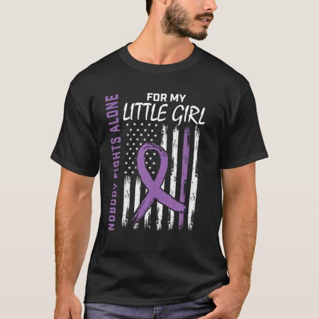 Camiseta Ninguém Luta Sozinha Com A Filha Da Epilepepsia (Frente)