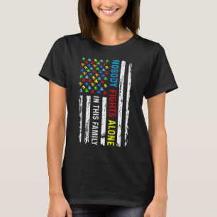 Camiseta Ninguém Luta Sozinho Com A Quebra-cabeça De Bandei