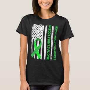 Camiseta Ninguém Luta Sozinho Conscientização sobre Saúde M