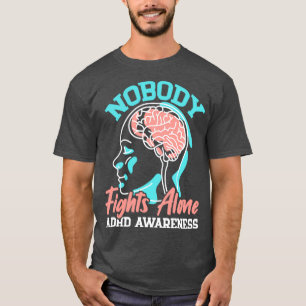 Camiseta Ninguém luta sozinho contra a neurodiversidade de 