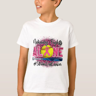 Camiseta Ninguém Luta Sozinho Contra o Câncer de Mama Softl