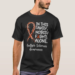 Camiseta Ninguém Luta Sozinho Da Fita Laranja Múltiplos Esc
