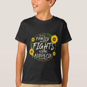 Camiseta Ninguém Luta Sozinho. Suporte Familiar. Alopecia A