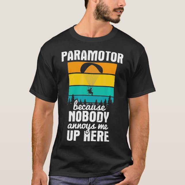 Camiseta Ninguém Me Incomoda Aqui Parapente (Frente)