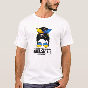 Camiseta Ninguém Nos Irá Quebrar O Apoio Zelenskyy Ucranian