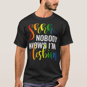 Camiseta Ninguém o conhece como um Orgulho Lgbtq Lésbico
