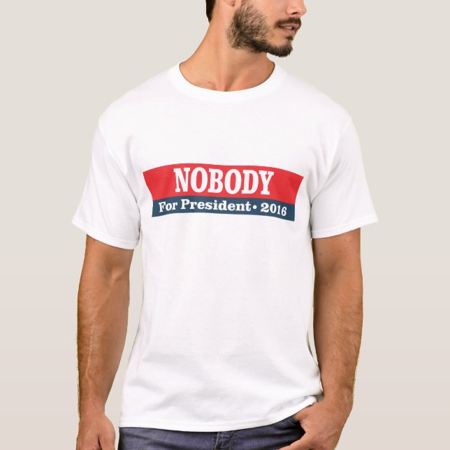 Camiseta Ninguém para o presidente 2016 (Frente)