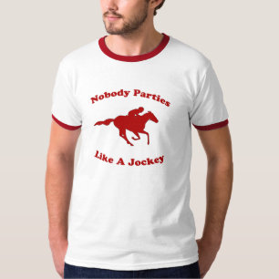 Camiseta Ninguém Parties como um jóquei